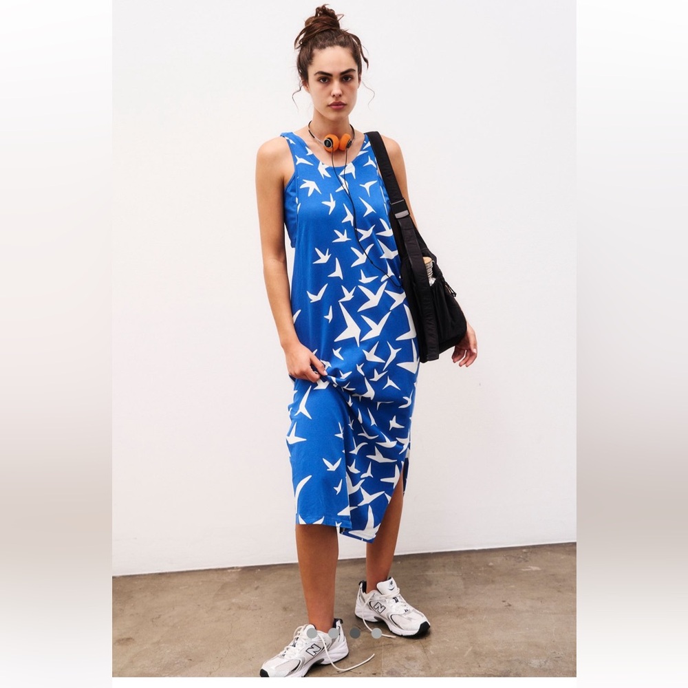 NWT Free People Hot Shot Twist Back maxi dress